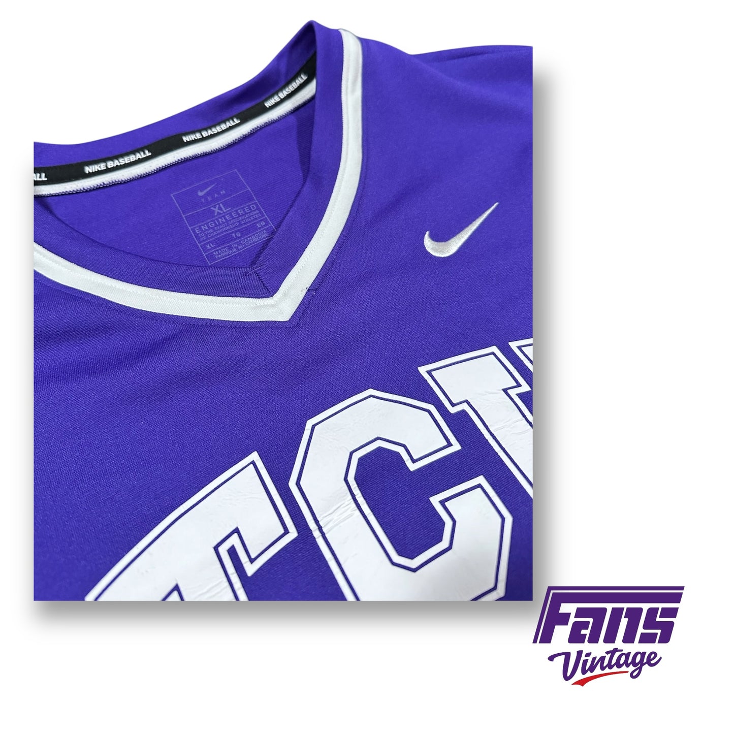 2022 TCU Baseball Game Worn Jersey - CWS Season Practice Jersey!