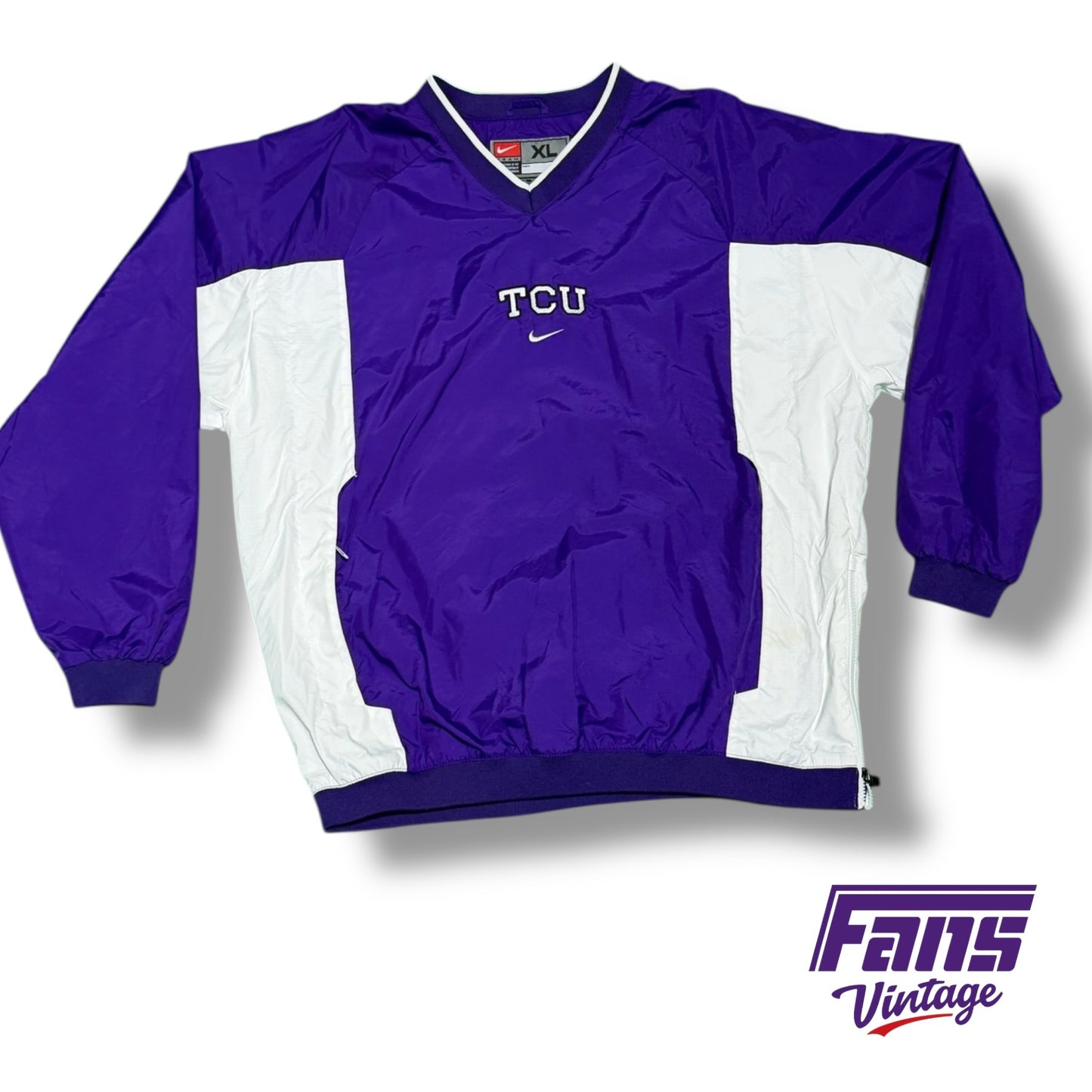 Vintage TCU Y2K Era - Nike Center Swoosh Pullover