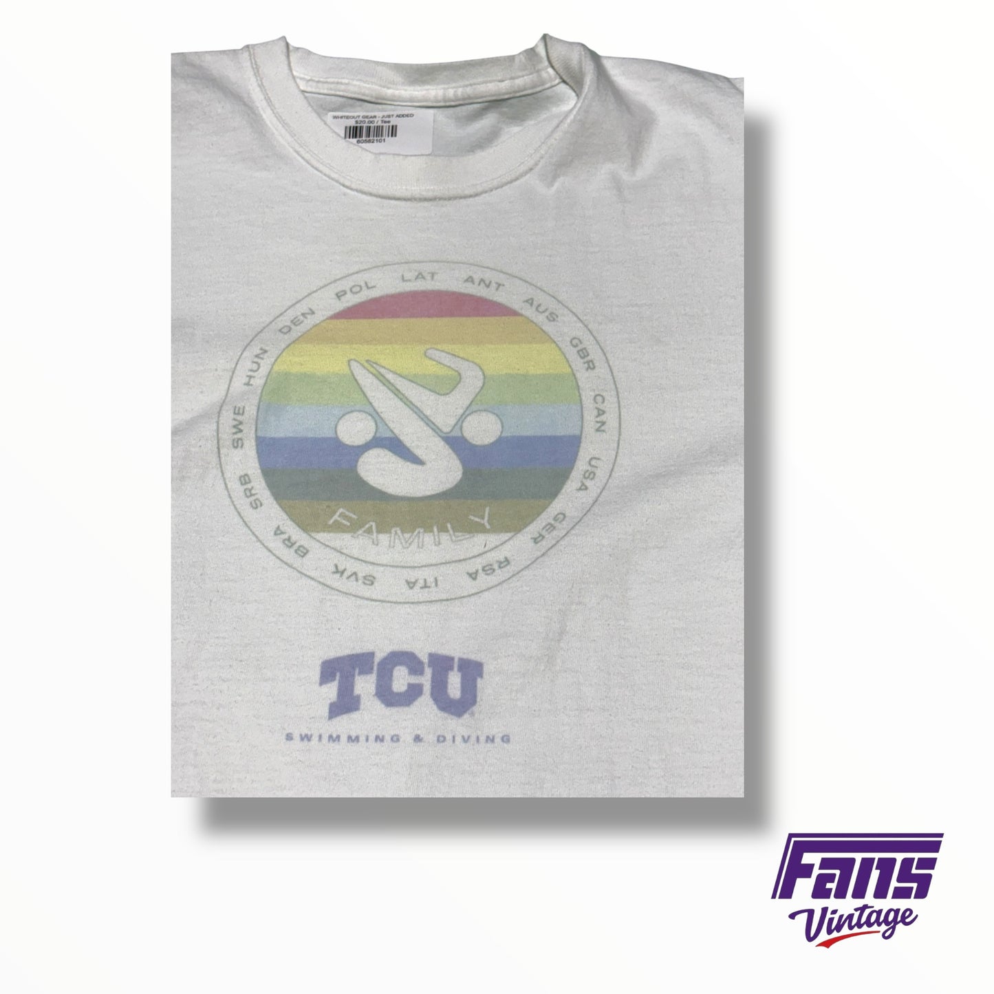 TCU Swimming and Diving Team Issued Family T-Shirt￼