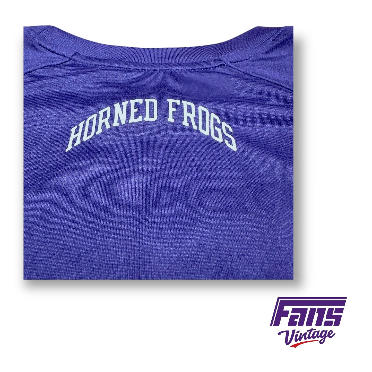 TCU Basketball Player Issue Pregame Warmup Long Sleeve with Retro Logo