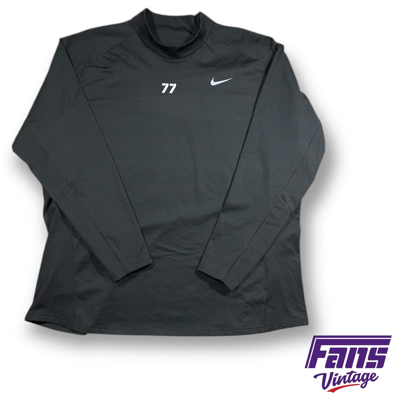 TCU Football Premium Player Issue TCU Nike Long Sleeve Thermal Shirt