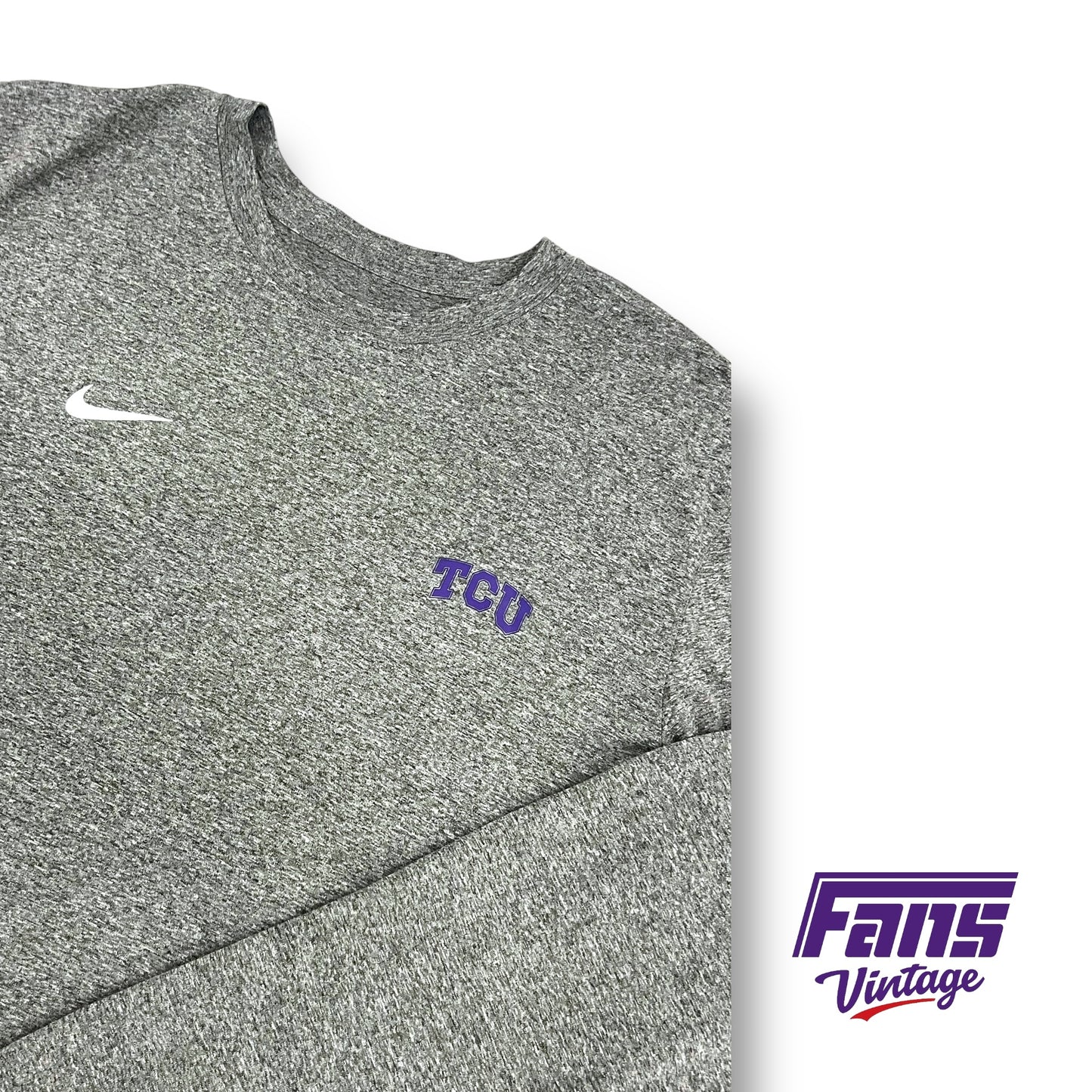TCU Basketball Team Issue Long Sleeve Drifit Shirt