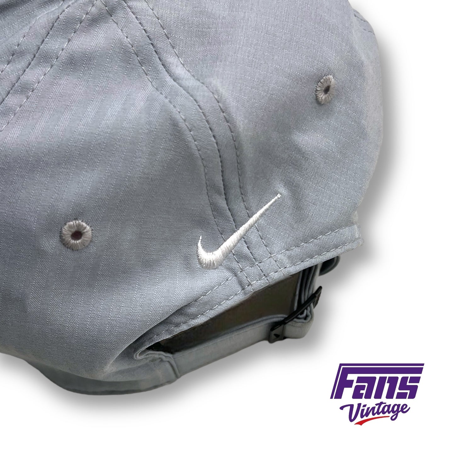 TCU Football Team Issued Gray Nike Hat - Awesome Big XII Embroidered logo!