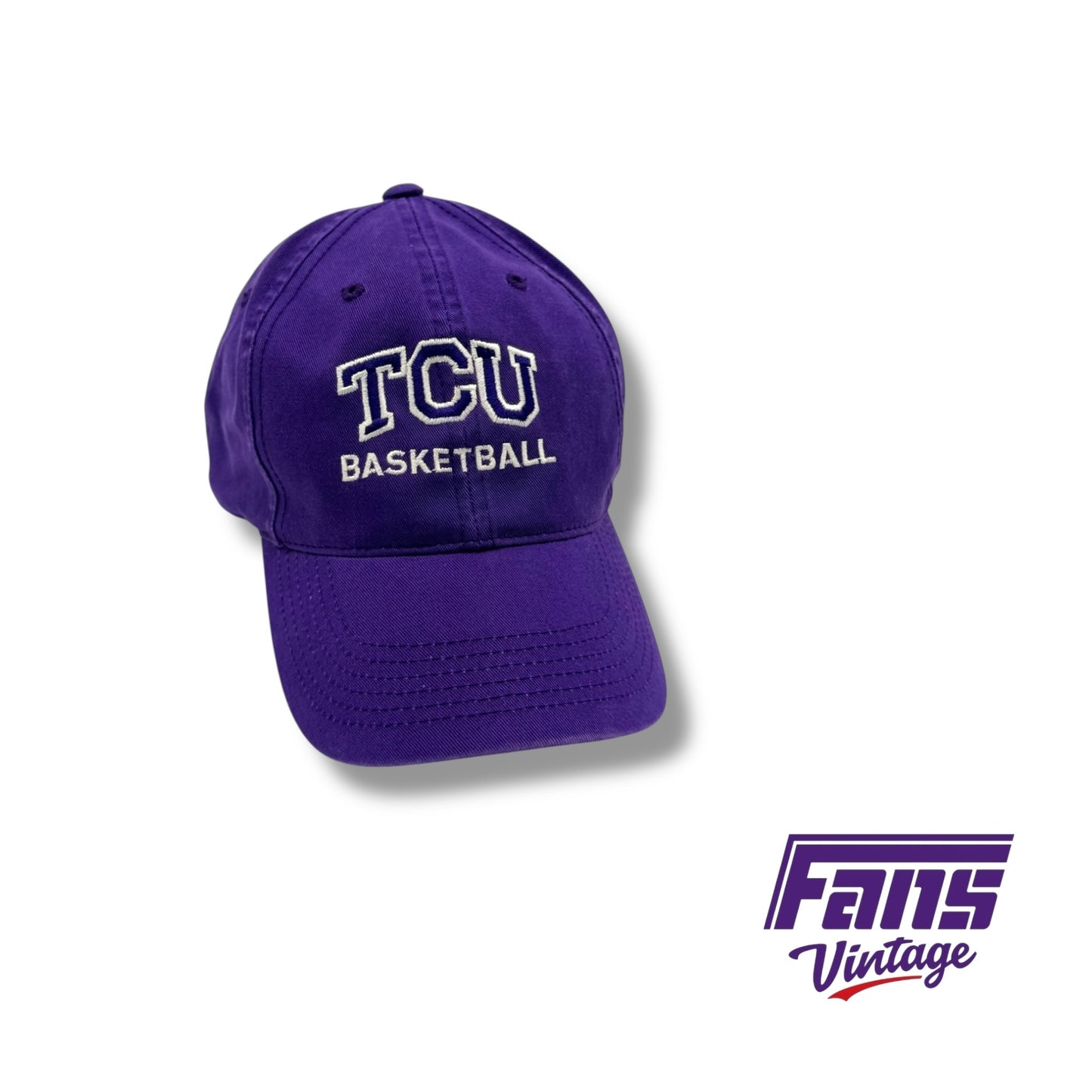 Y2K Throwback TCU Nike Team Issued Basketball Dad Hat