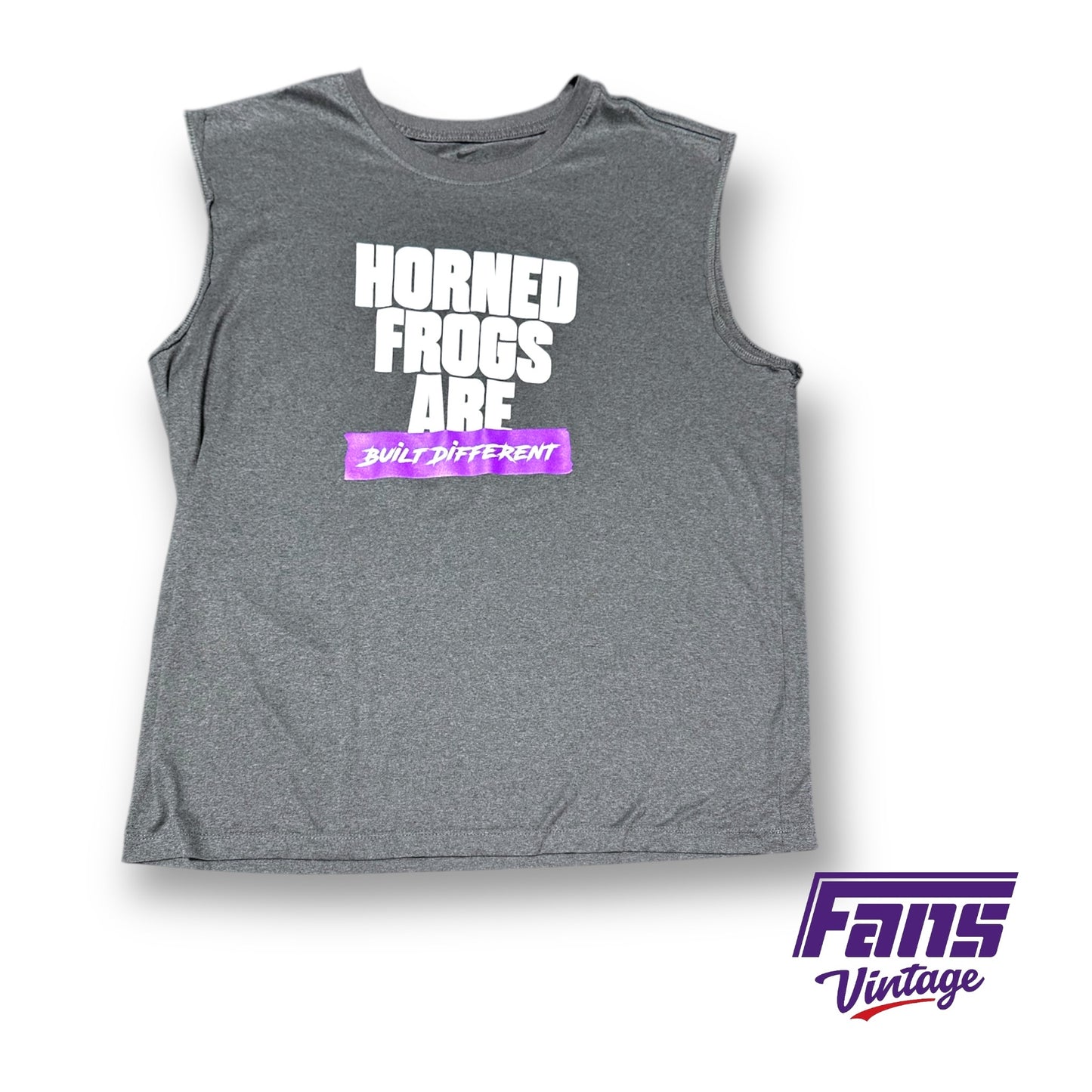 Team Issue "Horned Frogs Are Built Different" Nike Training Tank Top