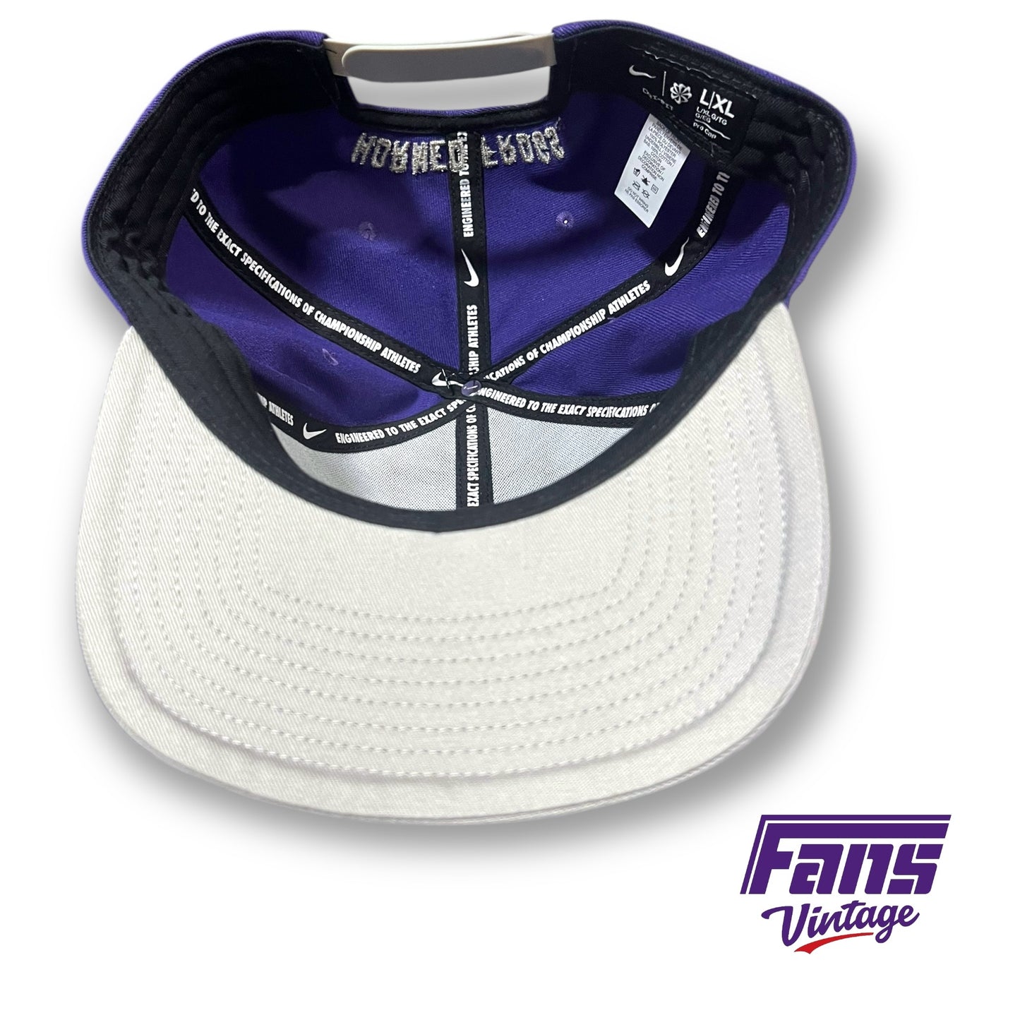 TCU Football Player Exclusive Team Issue Flat Bill Snapback Hat