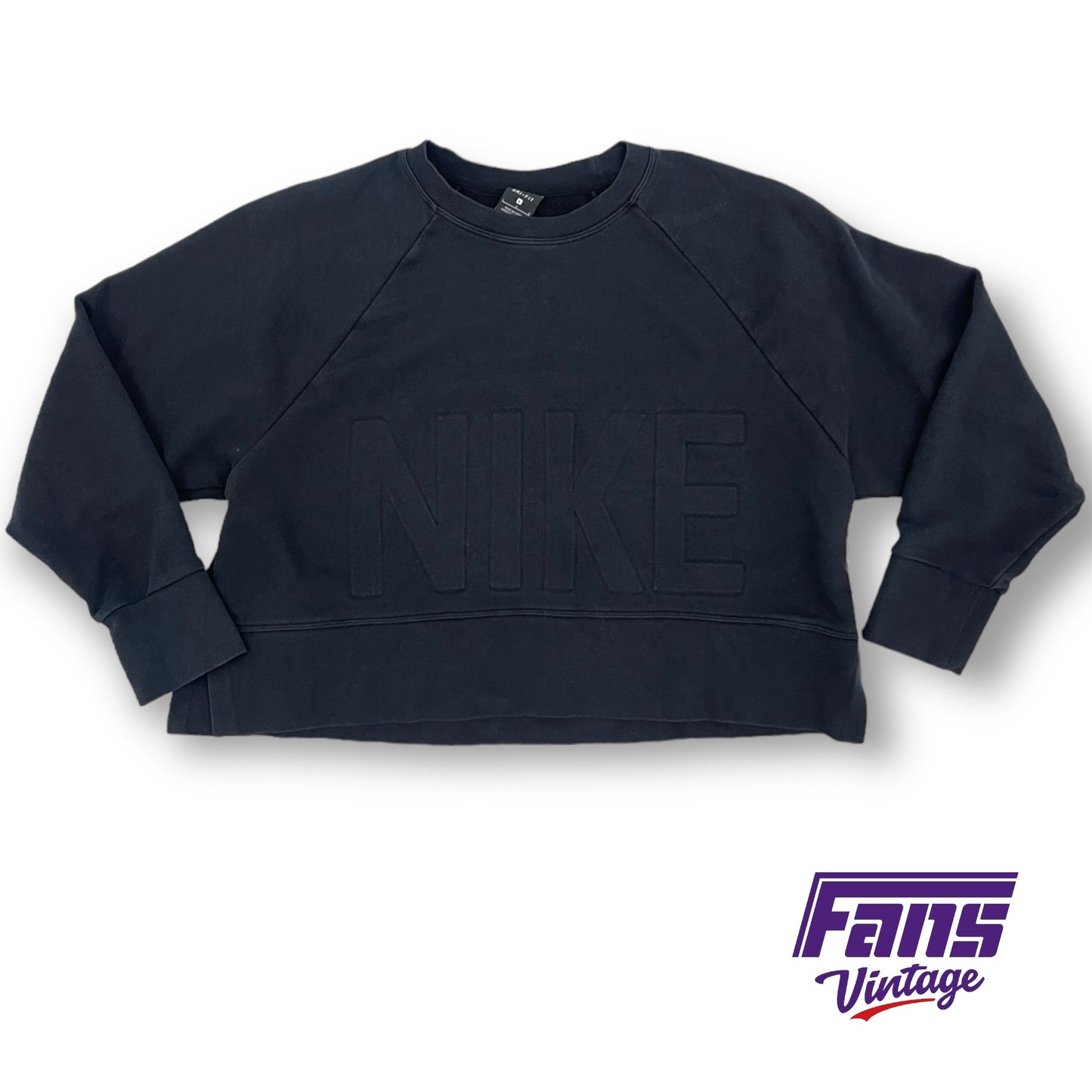 Ultra Soft Nike Embossed Logo Cropped Crewneck Sweatshirt