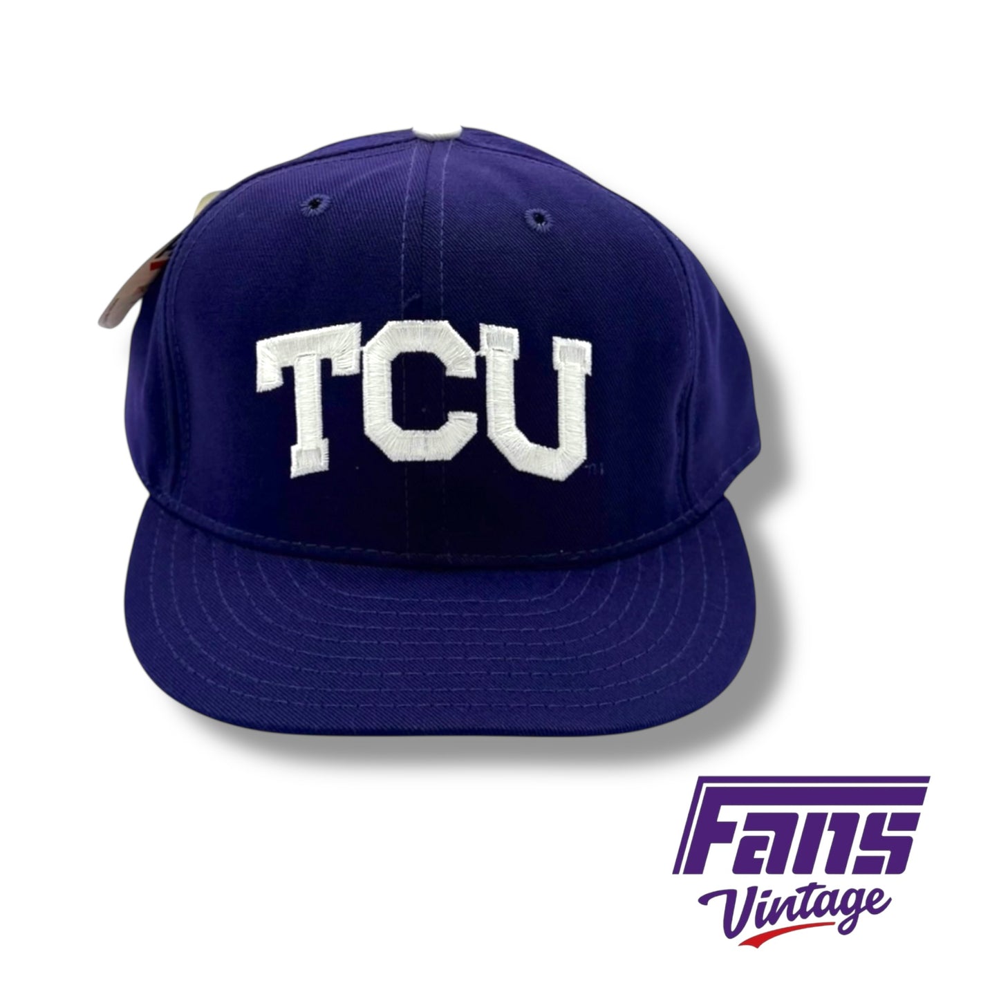 90s Vintage TCU Baseball Team Issued Hat - New with original tags!