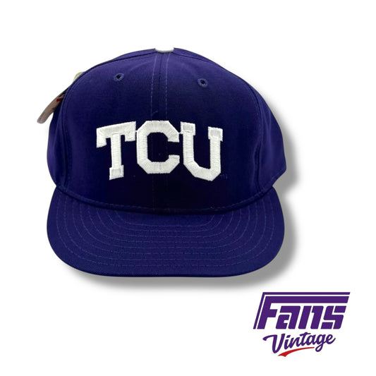 90s Vintage TCU Baseball Team Issued Hat - New with original tags!