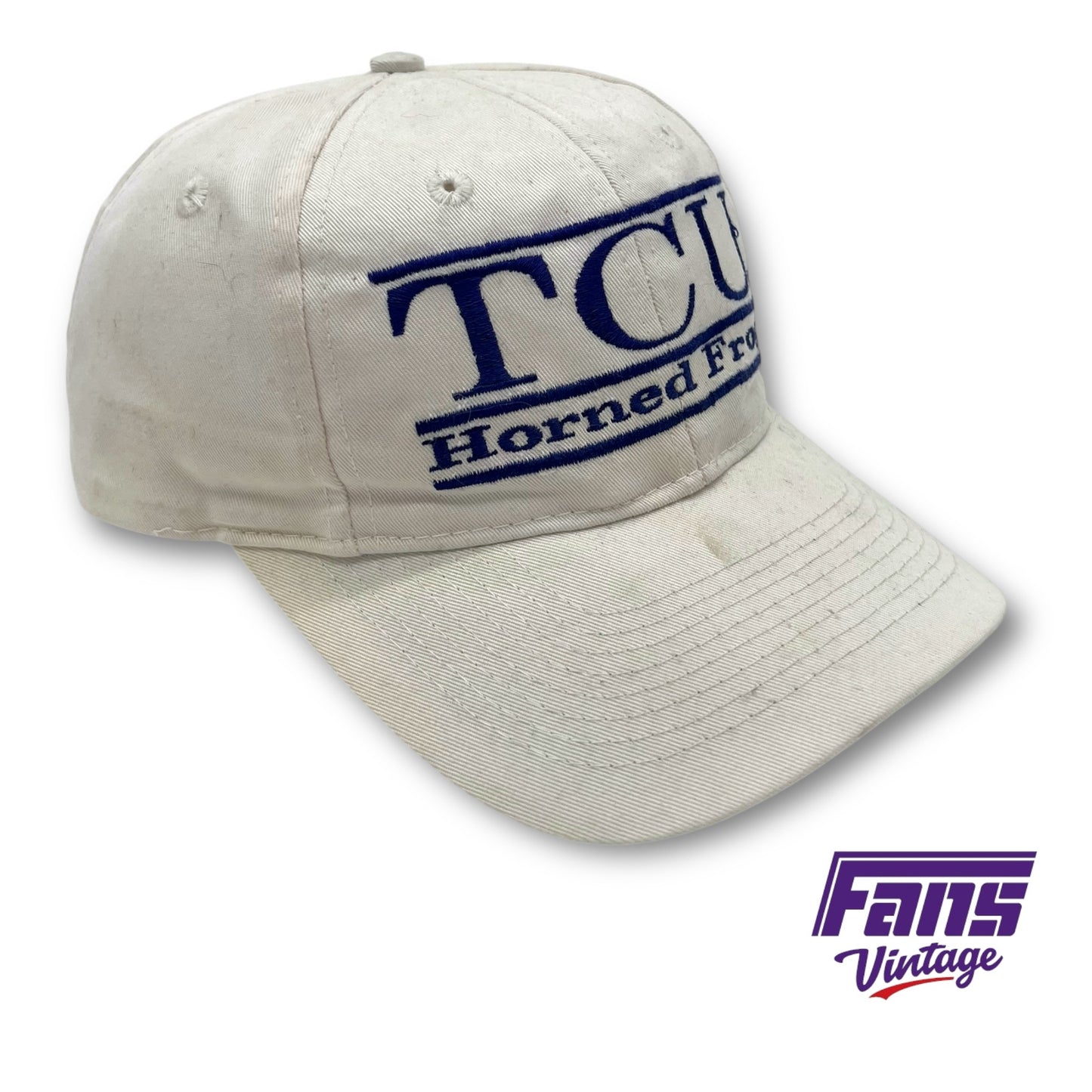 TCU Vintage 90s “The Game” Snap Back Hat - Distressed Party Beater Vibe With Throwback Split Bar Logo