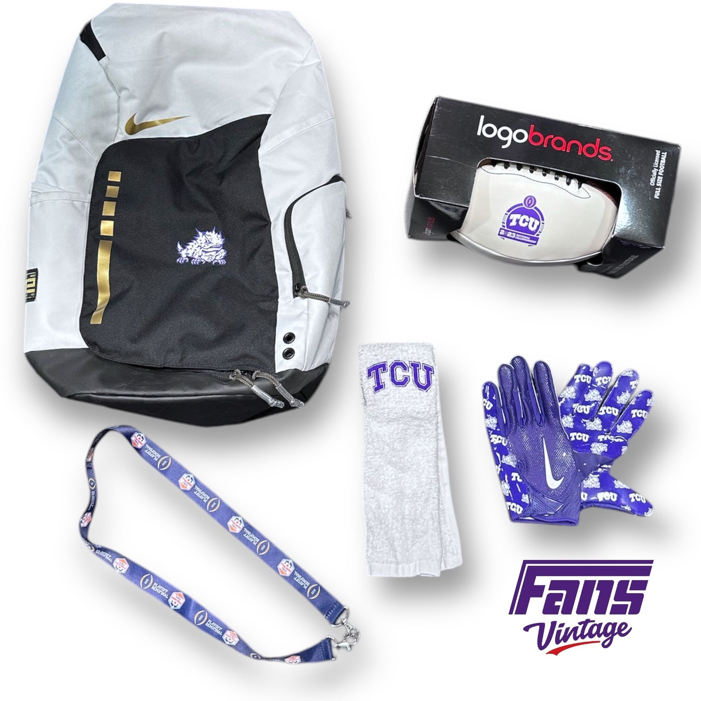 Insane! 2022-23 TCU Football CFP Bundle! Ultra Rare Player-Only Items!