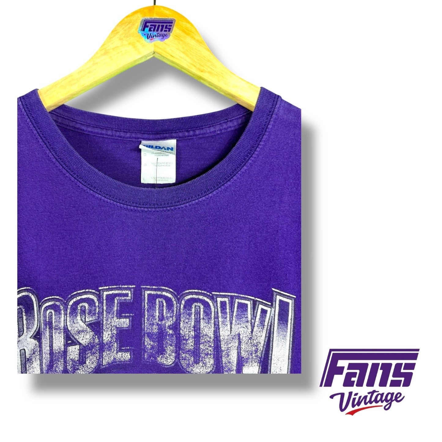 TCU Vintage Rose Bowl Shirt With Awesome Distressed Look