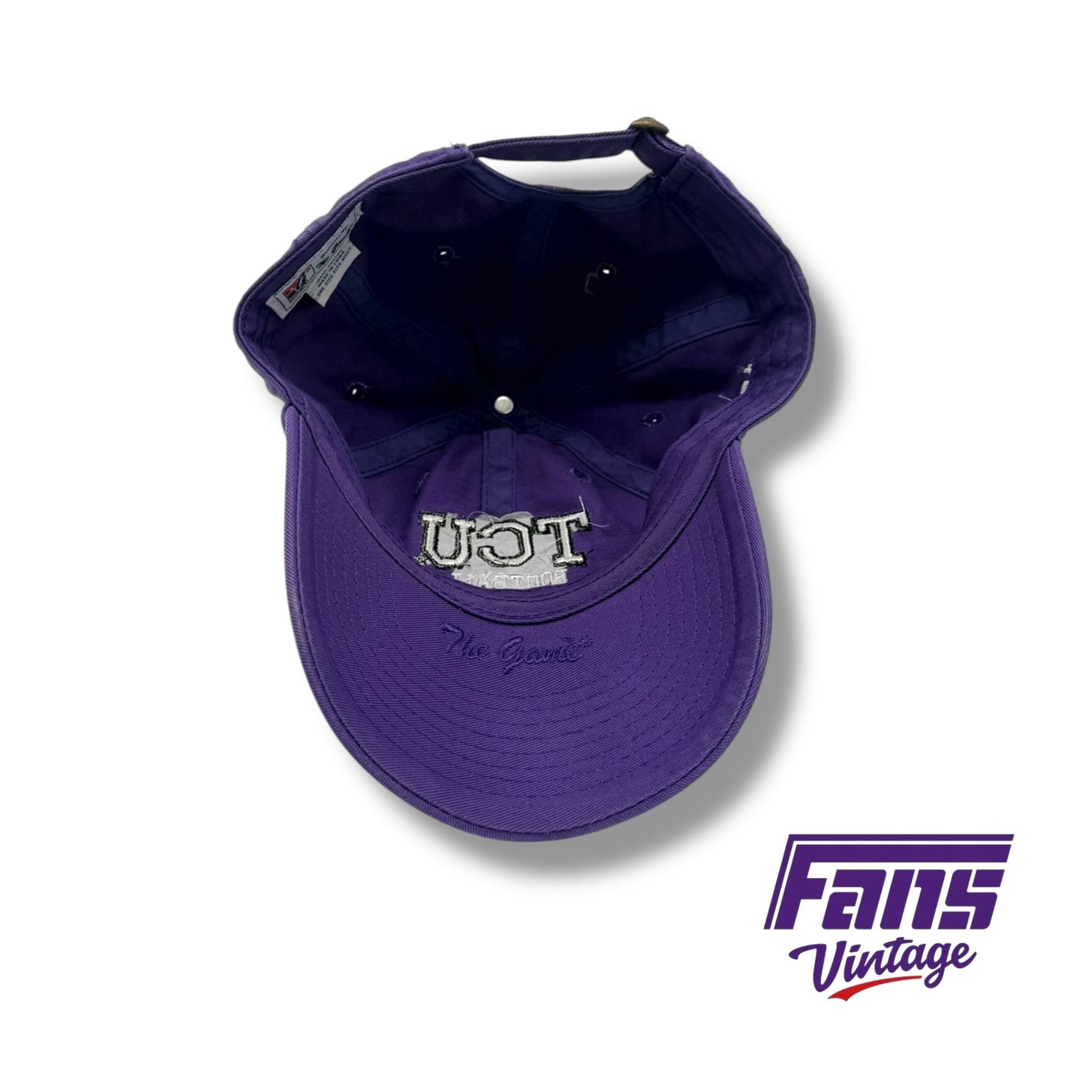 TCU 2009 MWC Champions dad style hat with embroidered lettering and raised TCU logo