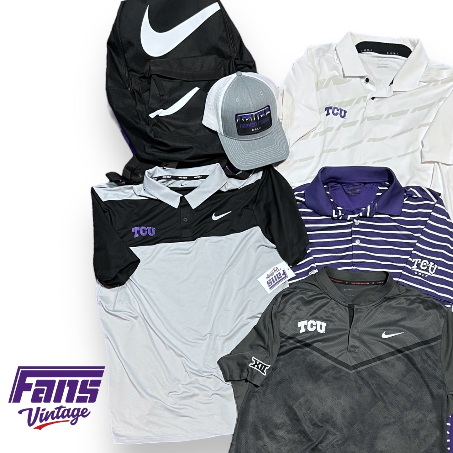 TCU Golf Team Exclusive Bundle #3 - SIZE LARGE