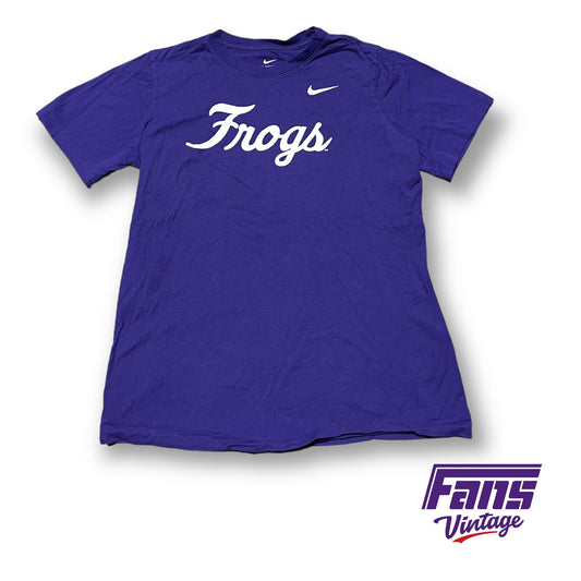 TCU Team Issued Nike Frogs Script Tee