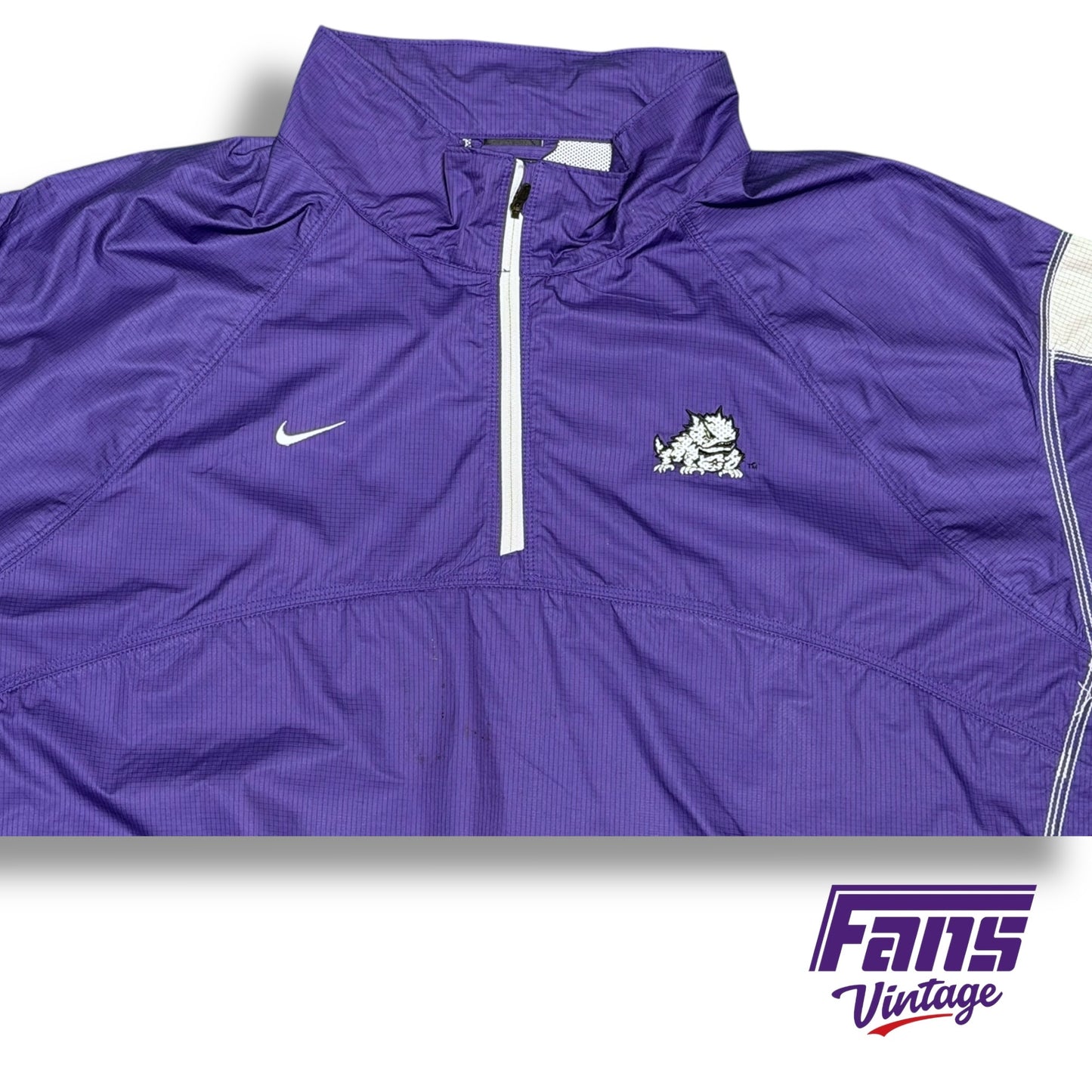 Vintage Nike TCU Y2K Era Quarter Zip - RARE Storm Fit Windbreaker