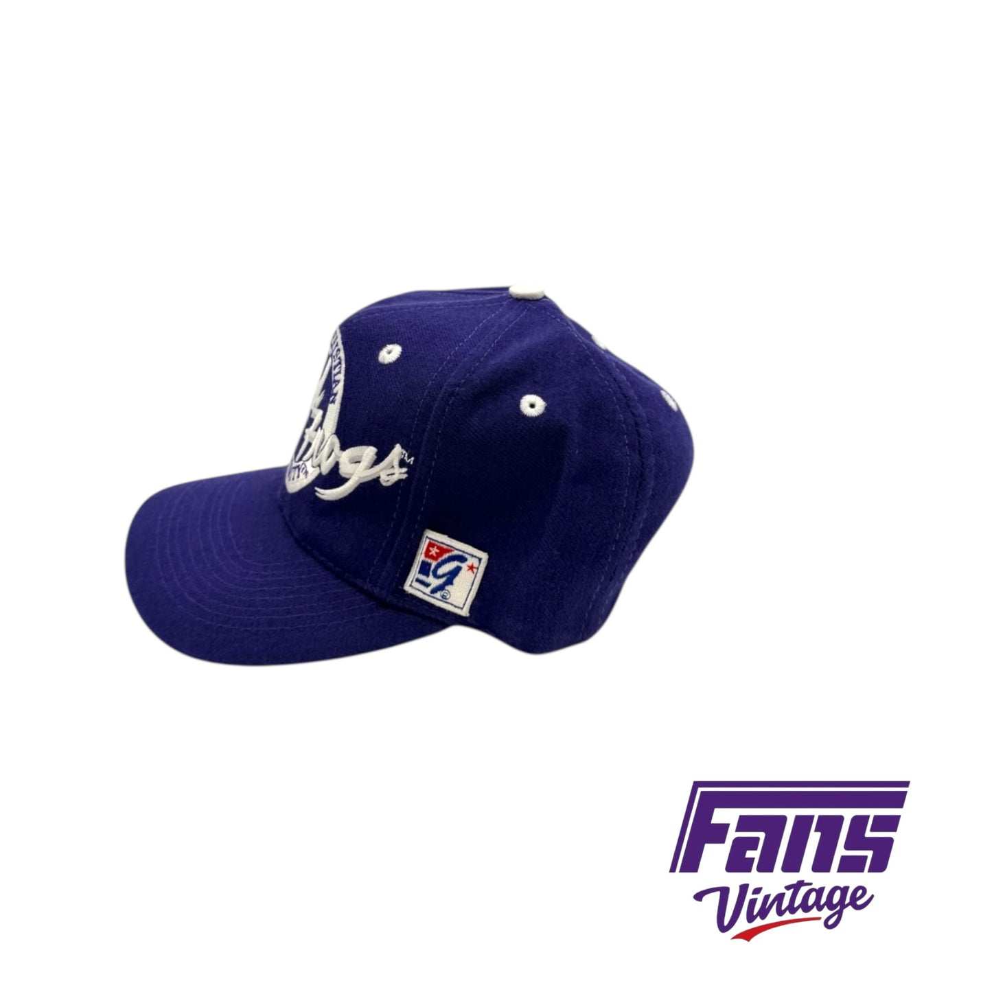 GRAIL Vintage TCU Horned Frogs ‘The Game’ Circle Logo Sample snapback - Coach’s Sideline TV Hat (Collector’s Item)