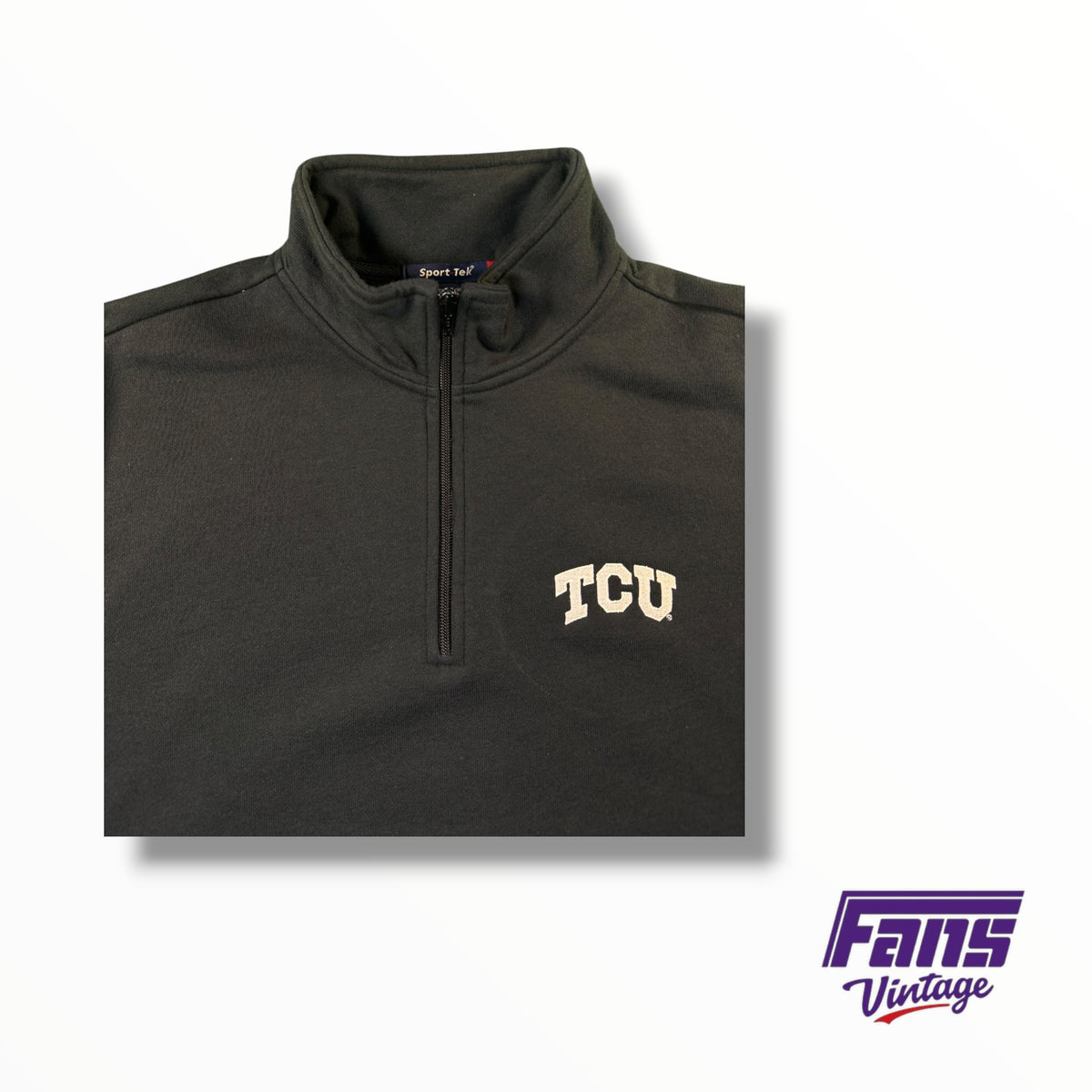 TCU Blackout Quarter Zip Sweater Top