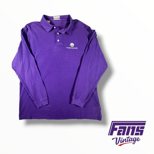 Vintage TCU Horned Frog Classic Long Sleeve Polo
