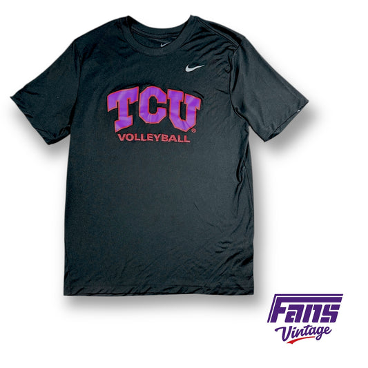 TCU Volleyball Player Exclusive “Spit Blood” Colorway Training & Warmup Nike Drifit Shirt