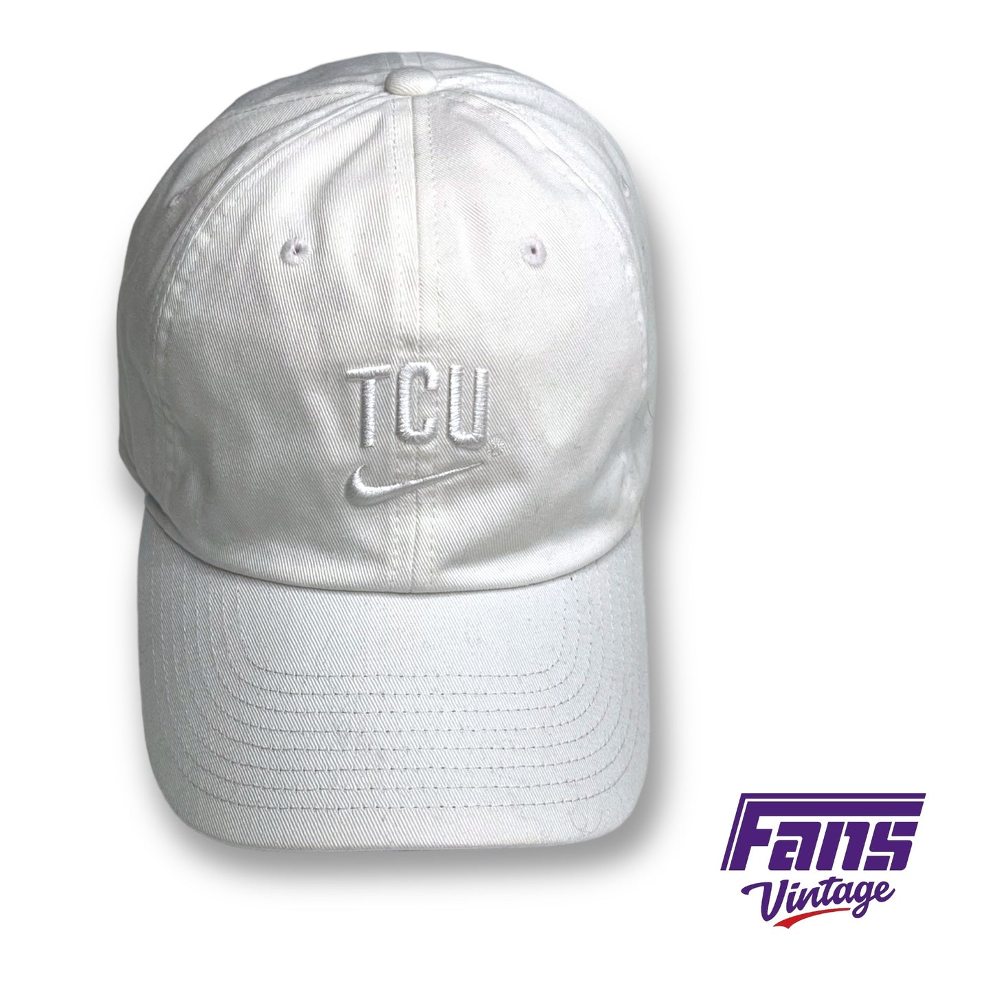 TCU Football Team Issued White Nike “Dad” Hat