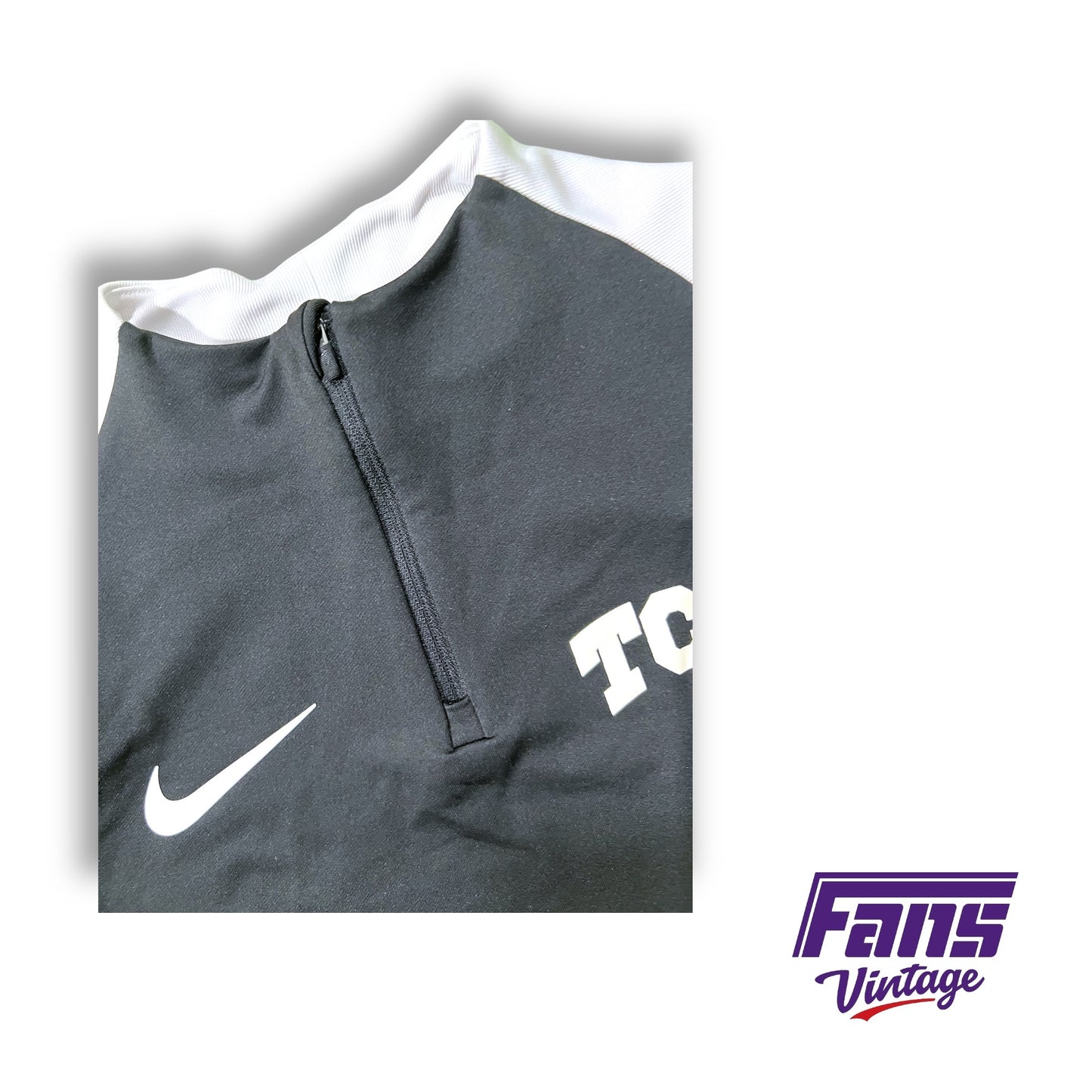 TCU Soccer Player Exclusive Nike Quarter Zip Training and Warmup Top