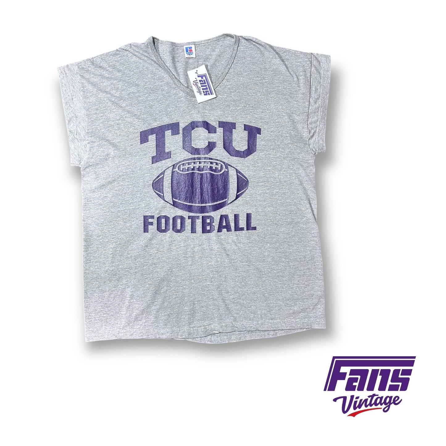 RARE! Team Issue Early 90's Vintage TCU Football Muscle V-Neck!