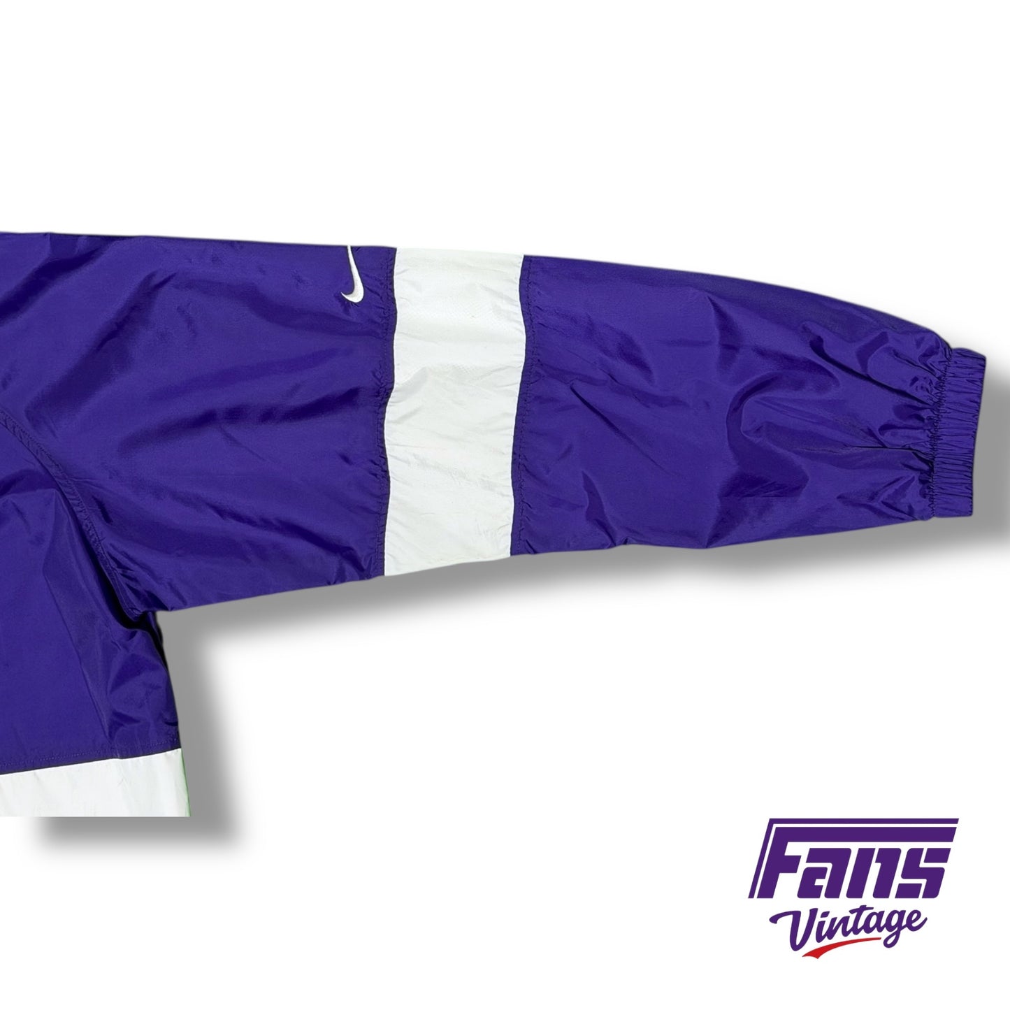 Vintage TCU Team Issue Nike Y2K Era Windbreaker Jacket