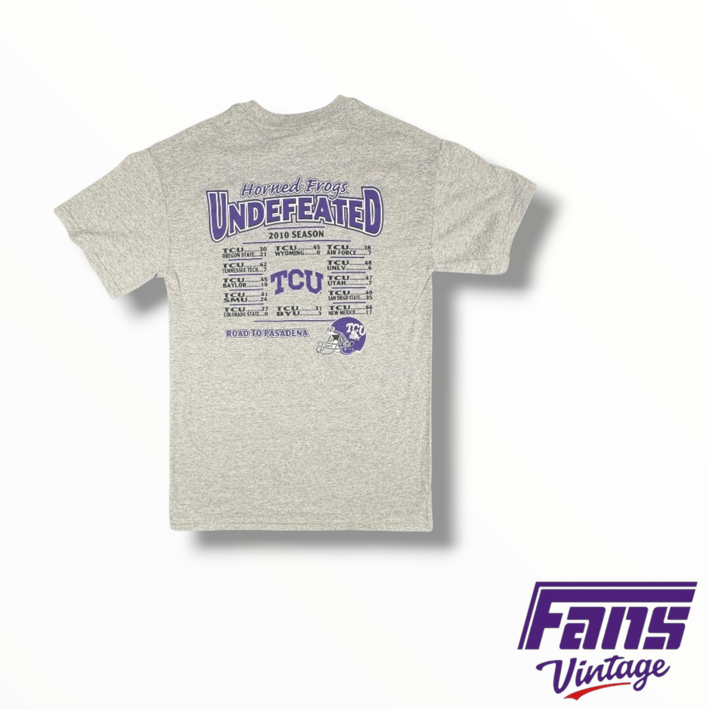 Vintage TCU Rose Bowl Tee with Rare double sided print