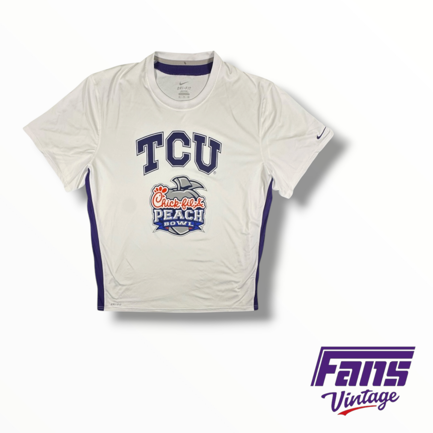 TCU Football Peach Bowl Pre-Game Warmup Nike Tee