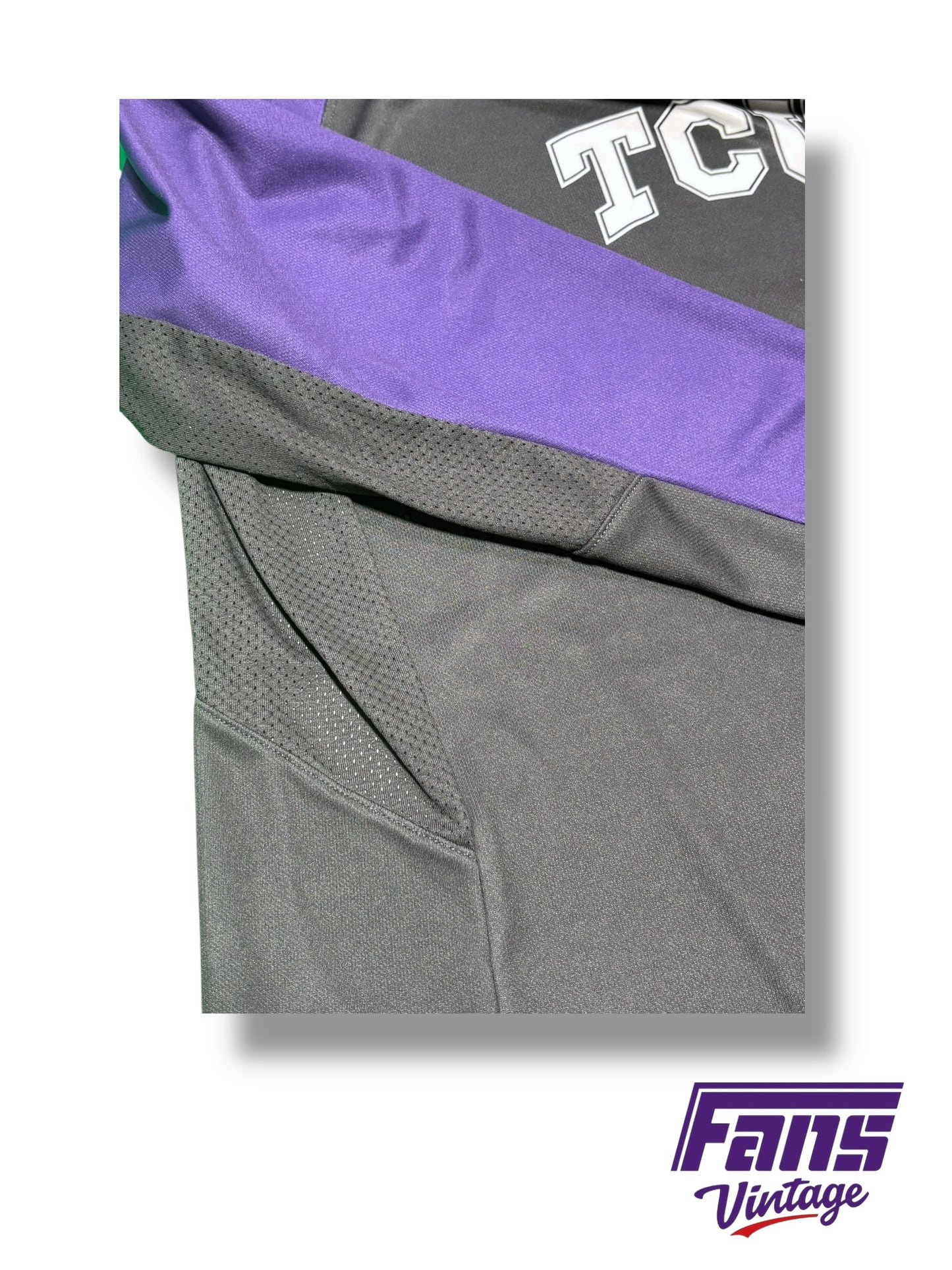 TCU Men’s Basketball Team issued warm up shirt