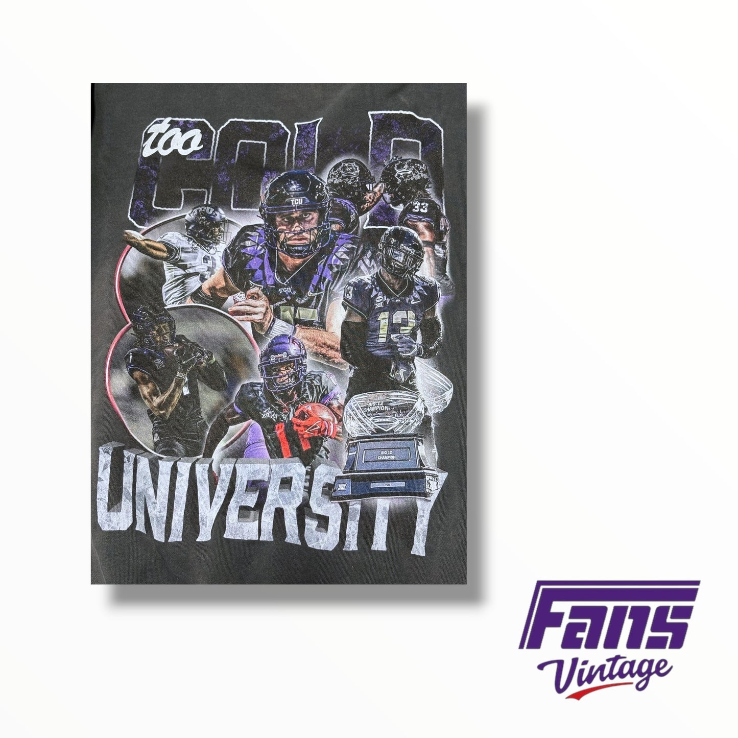 Rare! TCU Football Team Custom Streetwear Style Crewneck