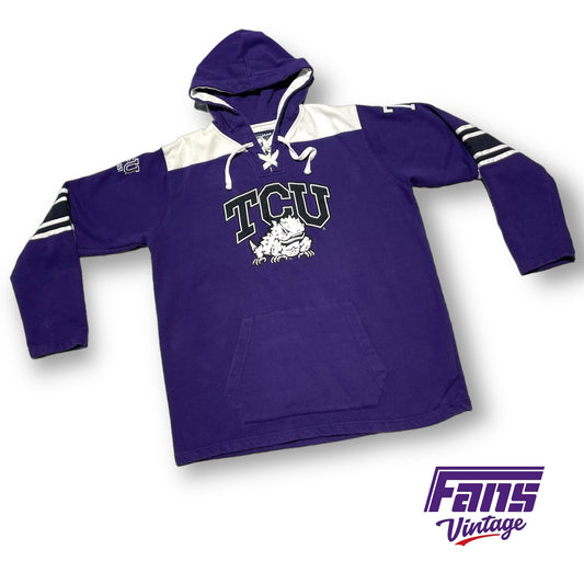 TCU Hockey hoodie - Vintage Champion Brand - Awesome details!