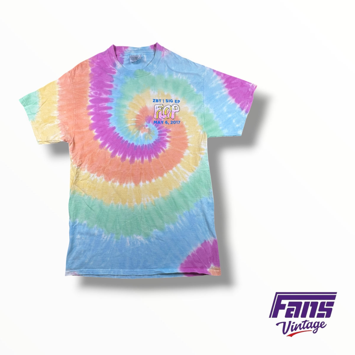 Vintage Double Sided Fraternity Tye-Dye Sig Epsilon “Belly Flop” Tee