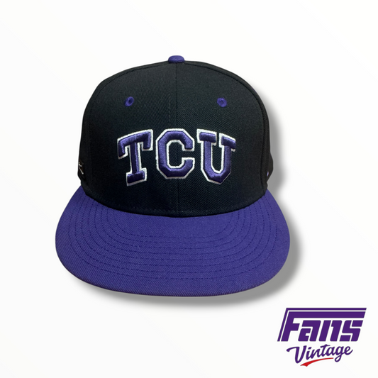 TCU Baseball Team-Issued Nike On-Field Fitted Hat