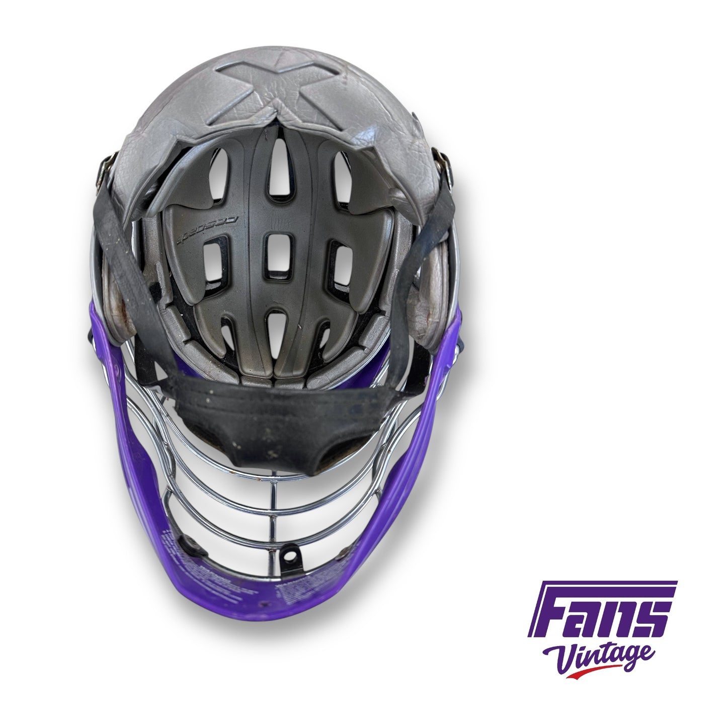 Vintage 2010s Gray TCU Lacrosse Helmet