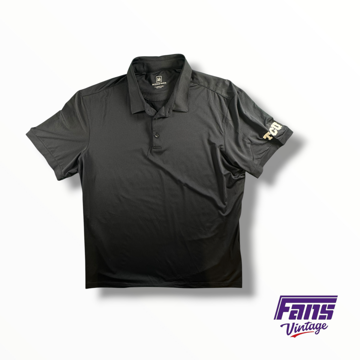 TCU Mizzen+Main Black Polo