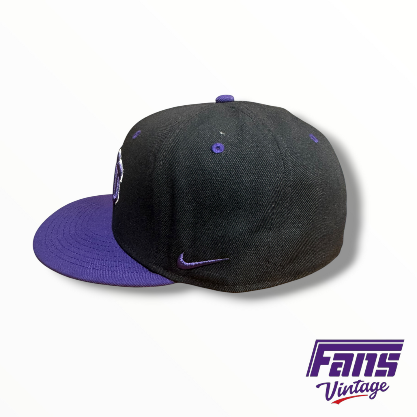 TCU Baseball Team-Issued Nike On-Field Fitted Hat