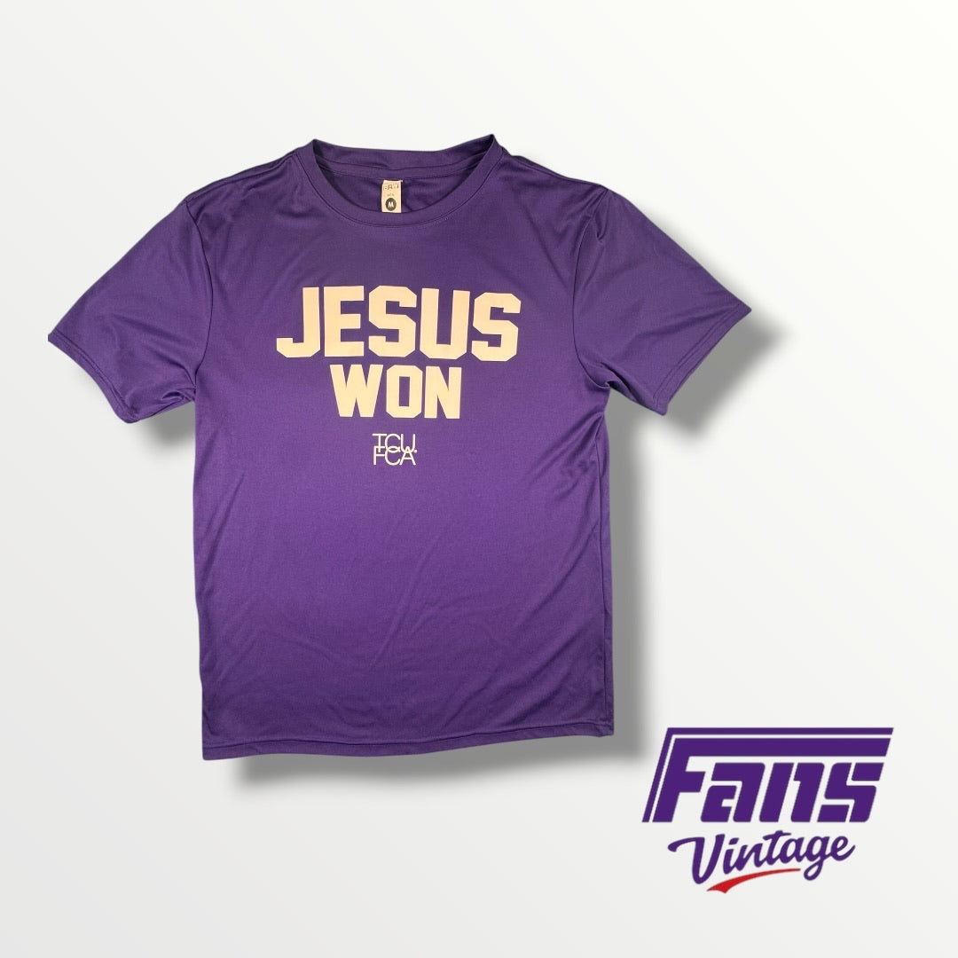 TCU FCA Purple Jesus Won T-Shirt