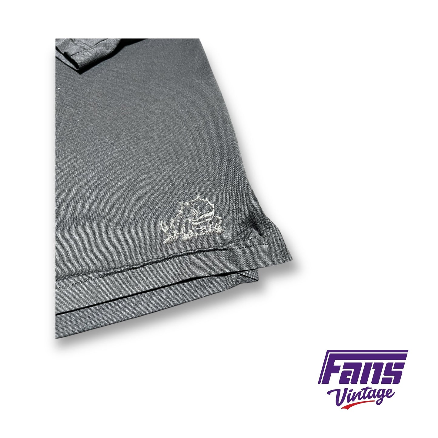 TCU Football Player Exclusive Nike Dri-Fit Lightweight UV Hoodie - Black Out “Funky Town” Logo - Team Issued
