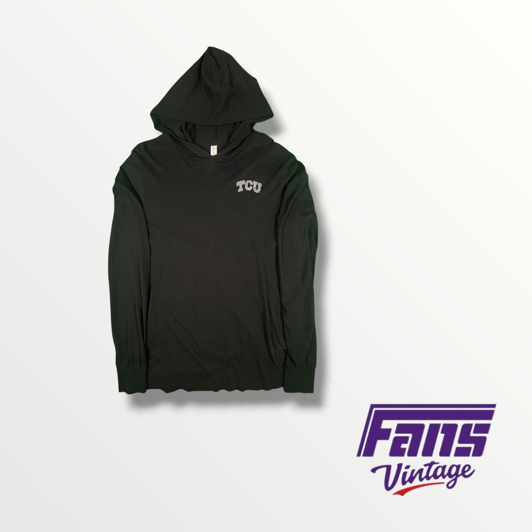 TCU Team Issued Lightweight Blackout Hooded Long Sleeve