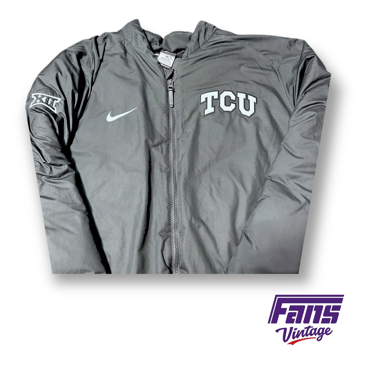 TCU Baseball Team Issued Goose Down Bomber Style Puffer Jacket