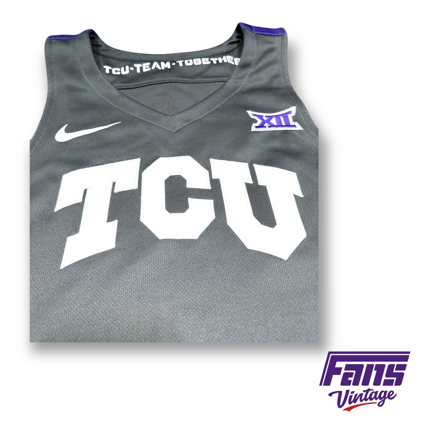 Chuck O’Bannon 'Breezy' Team Issue custom TCU Basketball Nike practice Jersey