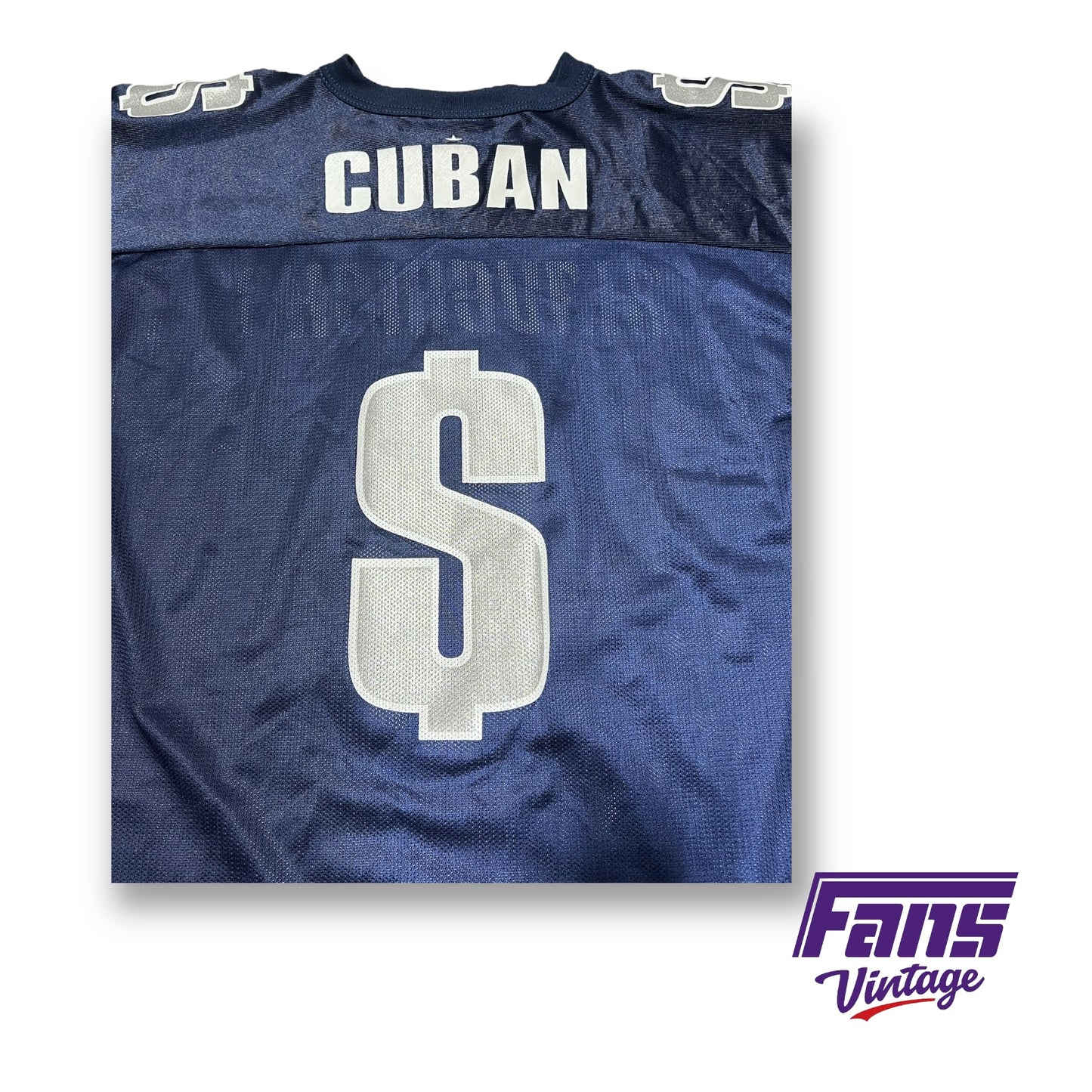 RARE Vintage Dallas Mavericks Mark Cuban custom “$” Jersey