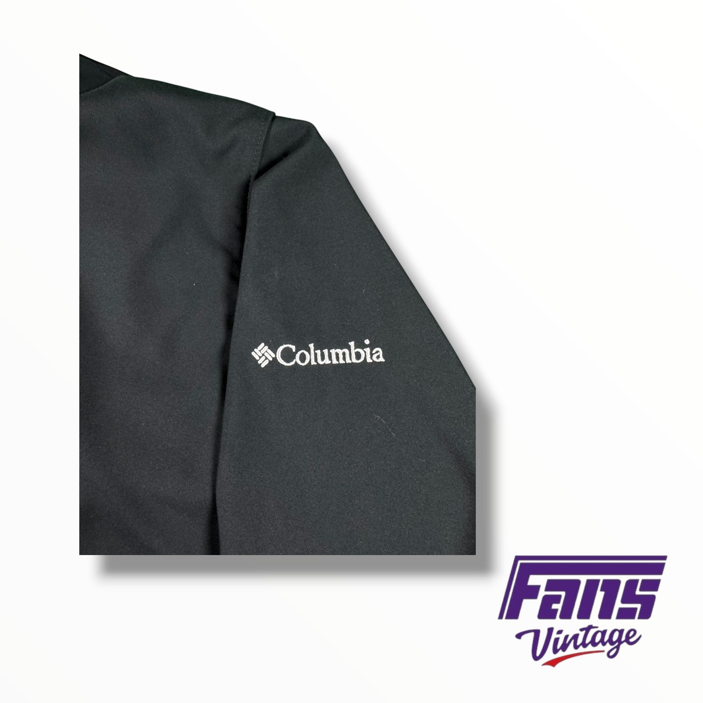 Columbia TCU Black Heavyweight Rain jacket