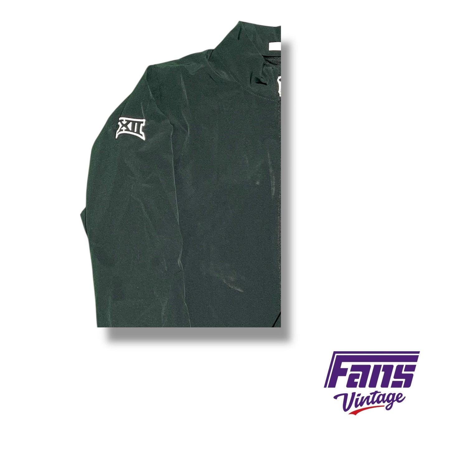 TCU Nike Team‑Issued Matte Black Full Zip Jacket