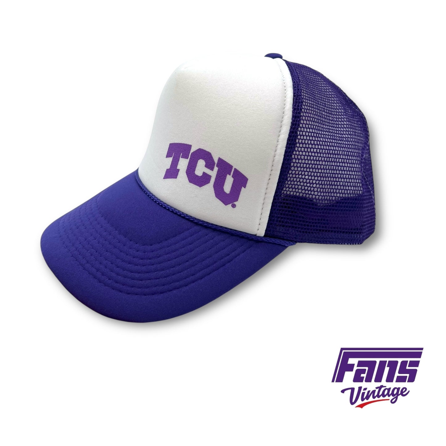 TCU Vintage Style Trucker Hat