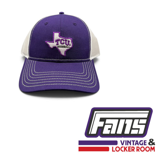 TCU Baseball Texas Logo Trucker Hat