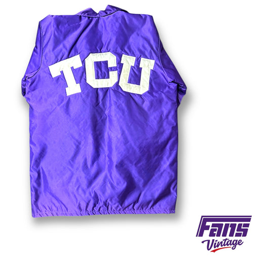 GRAIL! Vintage 1960s-70s TCU Coach Issued Sideline Winter Jacket!