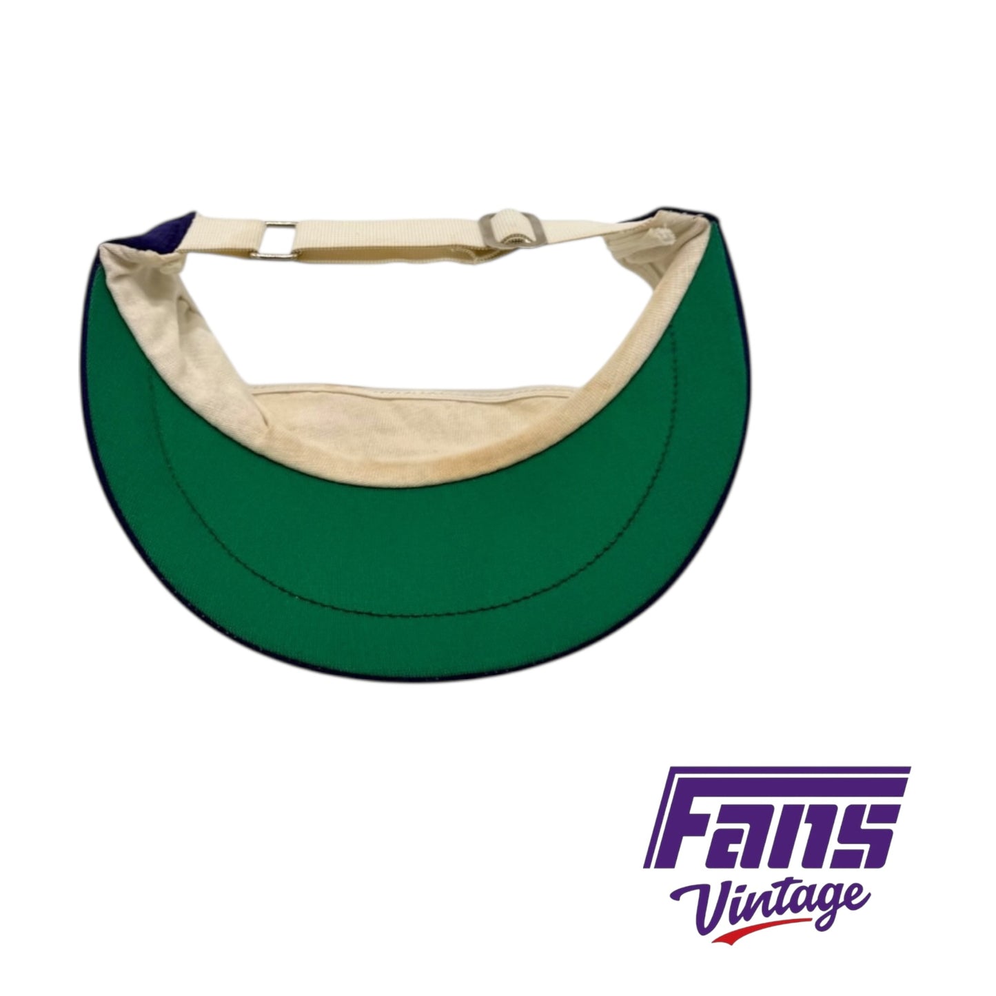 RARE! Vintage TCU ‘Flying T’ visor with unique logo appliqué